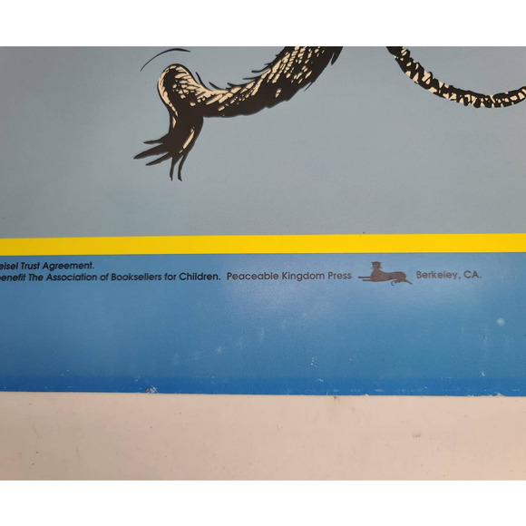 Vintage Cat in the Hat 1985 Dr. Seuss Limited Edition 1957 Book Poster 24 x 18 - Picture 6 of 7